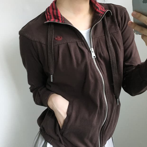 Adidas 아디다스 딥브라운 스웻 트랙탑 