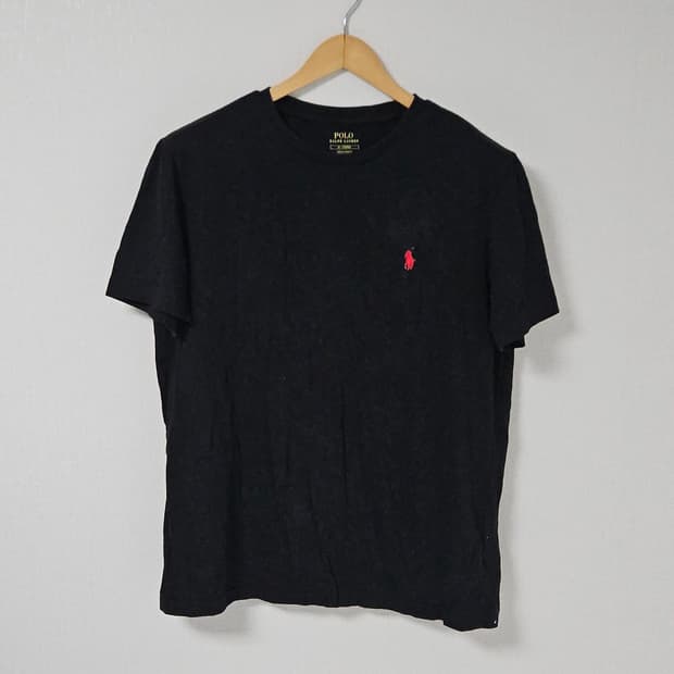 폴로 랄프로렌 신형 반팔 티셔츠 POLO 블랙 정품 M