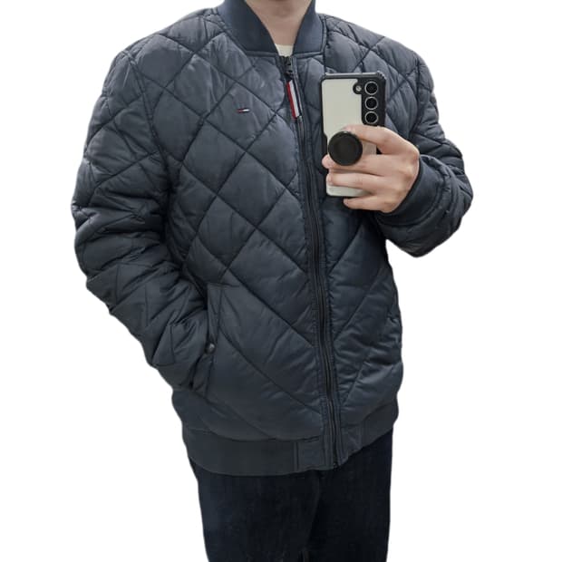 타미힐피거 퀼팅 블루종 자켓 L 100-105