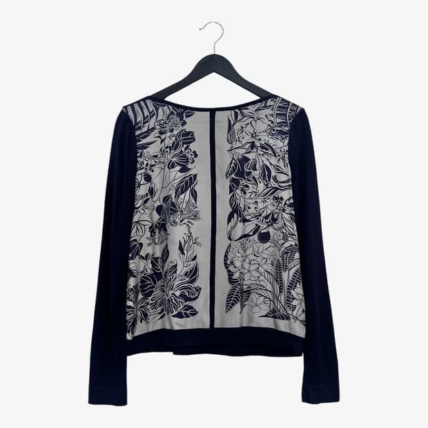 에르메스 실크 캐시미어 니트 여성 38 M 네이비