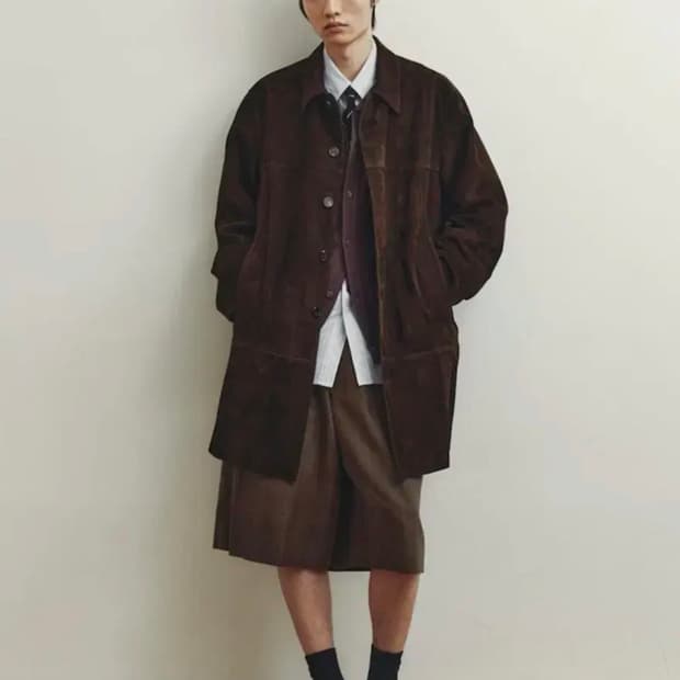 [M] 유스 스웨이드 카코트 다크 브라운