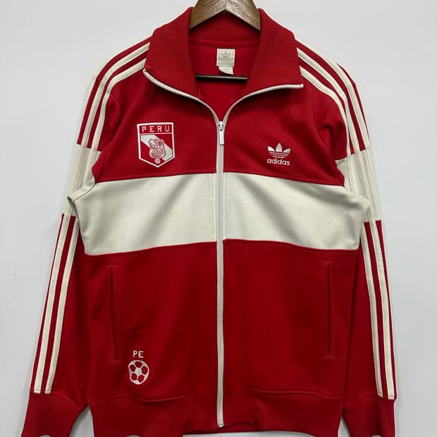 아디다스 페루 레드 져지 트랙탑 