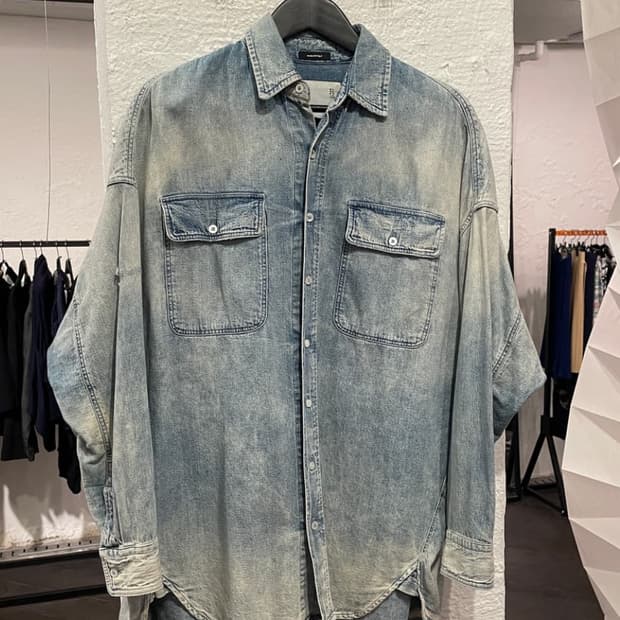 R13 오버사이즈 데님셔츠