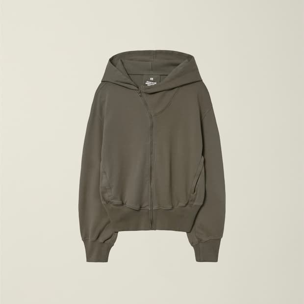 EE 후드 집업 모카 M