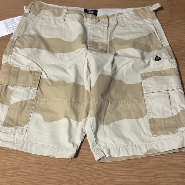 스투시 카고 반바지 카모 30
