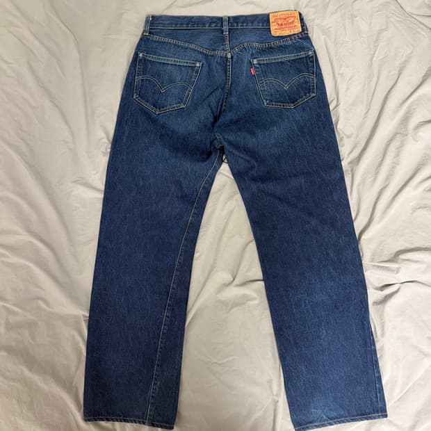 LVC Levis 1955 55501 콘밀 USA 리지드 데님 36x34