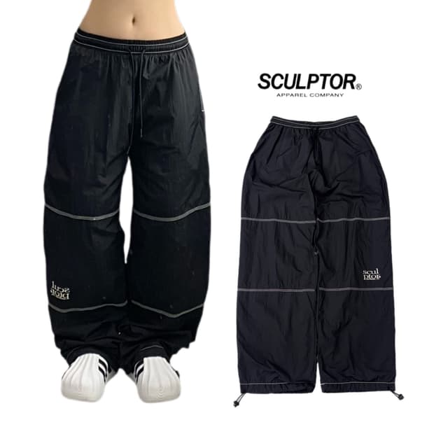 스컬프터 스티치 나일론 바람막이 트랙팬츠