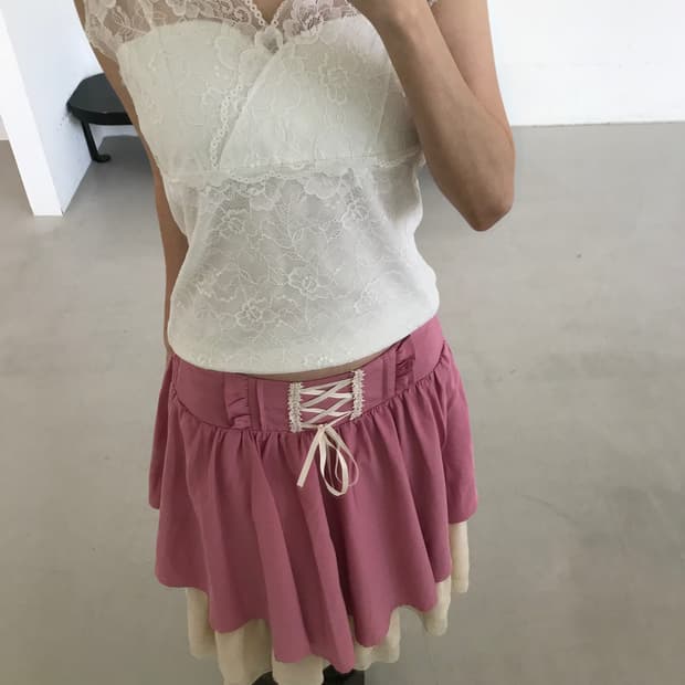 vintage ivory lace sleeveless