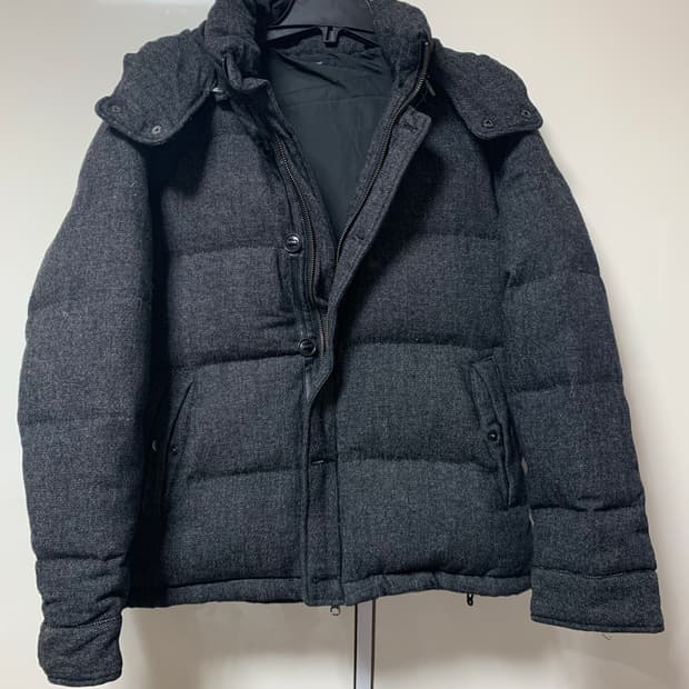 일본빈티지 어반리서치 그레이 울 패딩 자켓