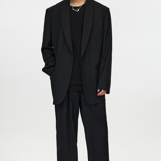 유스 오버사이즈 턱시도 자켓 L