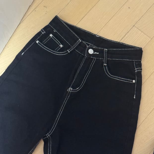 흑청 바지