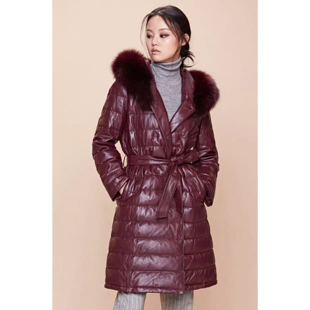 로보 ROBO 폭스퍼 후드 롱 다운 점퍼