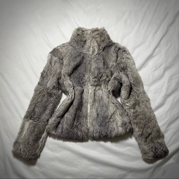 아카이브 래빗퍼 하이넥 집업 자켓 00's 갸루 페어리 락시크 y2k