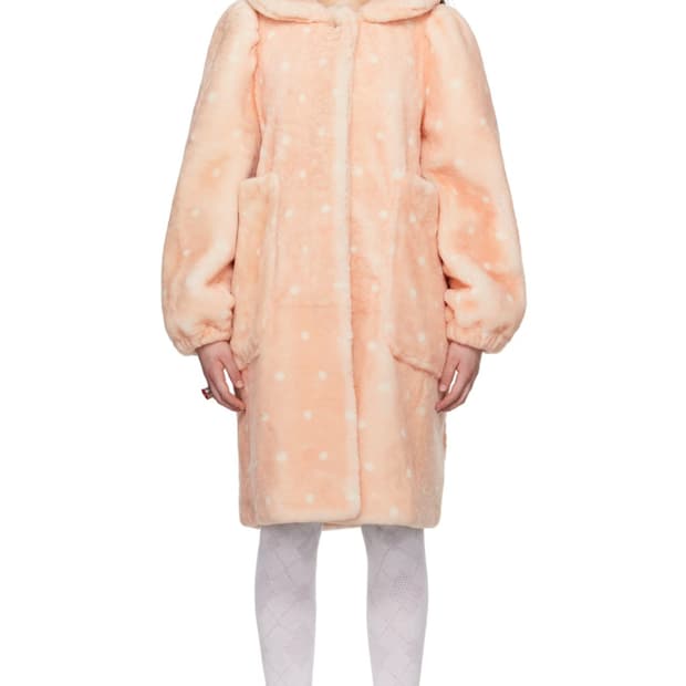 I'M SORRY BY PETRA COLLINS 폴카 도트 시어링 코트