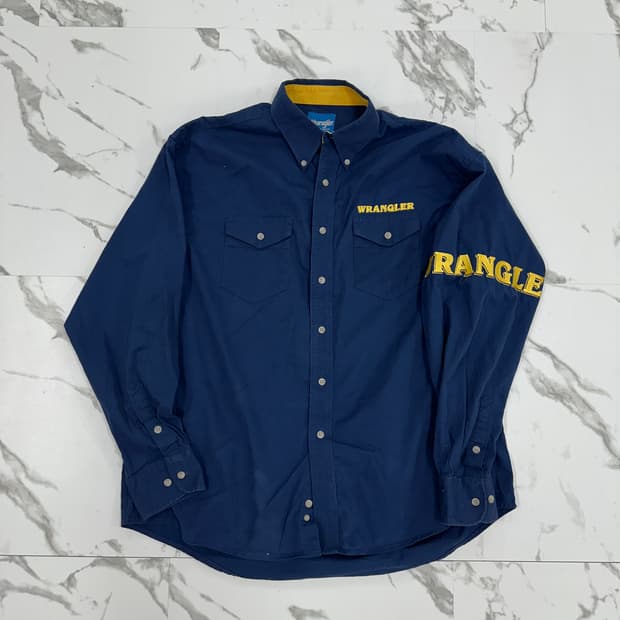 Wrangler 랭글러 자수 로고 웨스턴 셔츠
