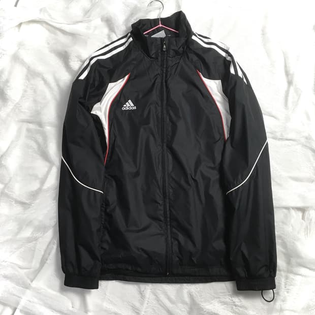 아디다스 검+흰+빨 올드 바막