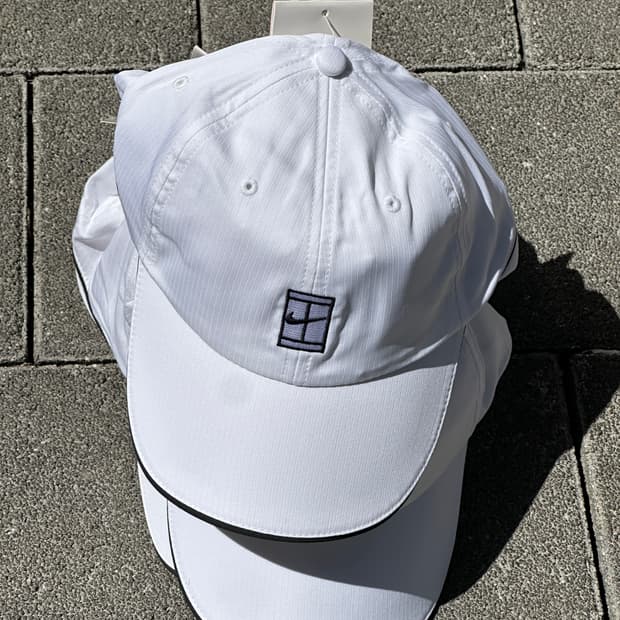 (새상품) [F] 00s NIKE 나이키 테니스로고 화이트 볼캡 모자