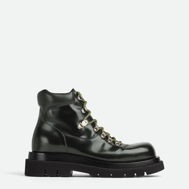 보테가베네타 레이스업 하이킹 부츠 41+ 다크그린