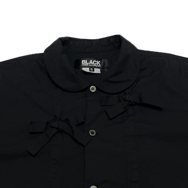BLACK comme des garcons ribbon shirts