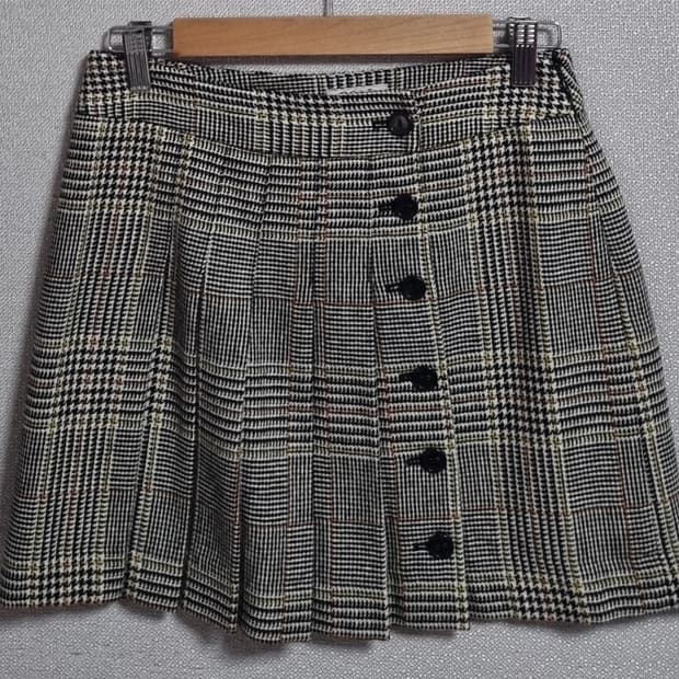 64사이즈) BCBG 비씨비지 울혼방 체크 스커트