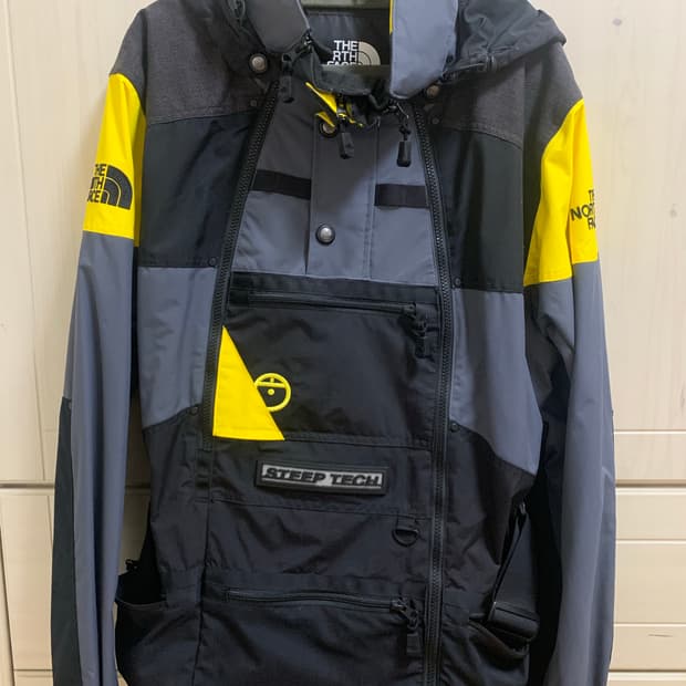 노스페이스 스팁테크 아포지 자켓 그레이