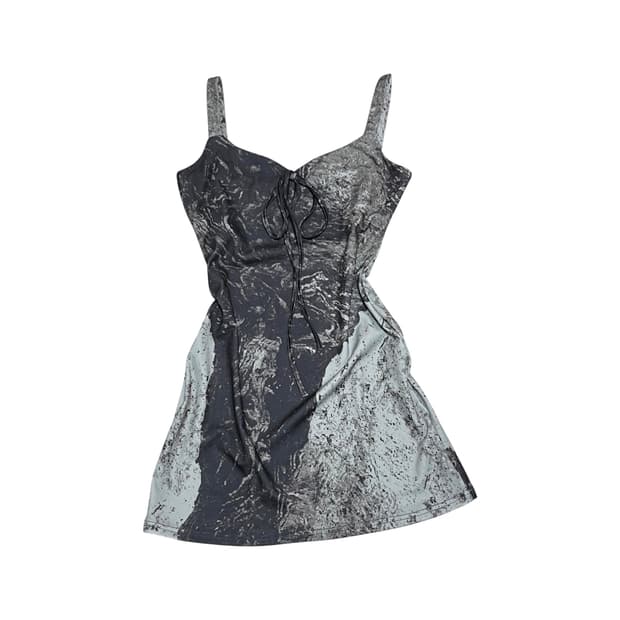 Layered Vintage Mini Sleeveless Dress 