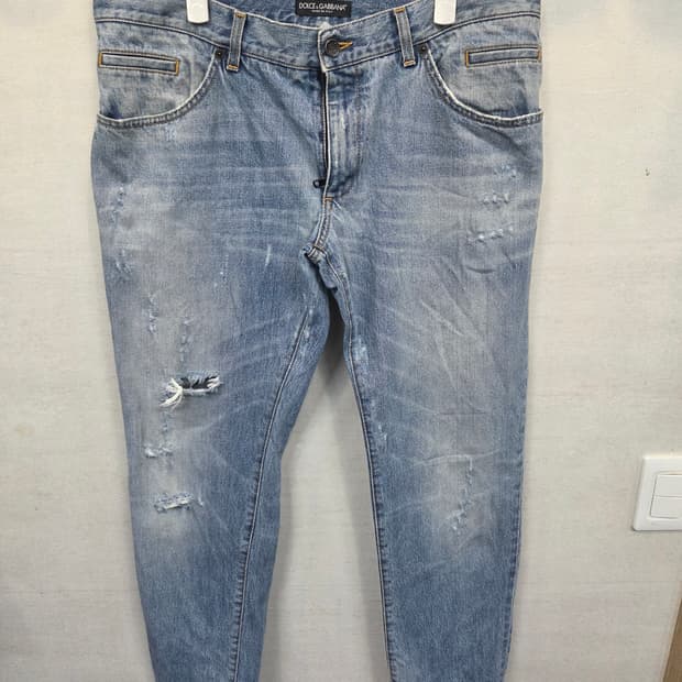 돌체앤가바나 빈티지 테이퍼드 데님팬츠 36