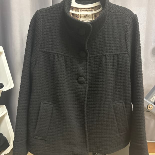 빈티지 블랙 숏코트