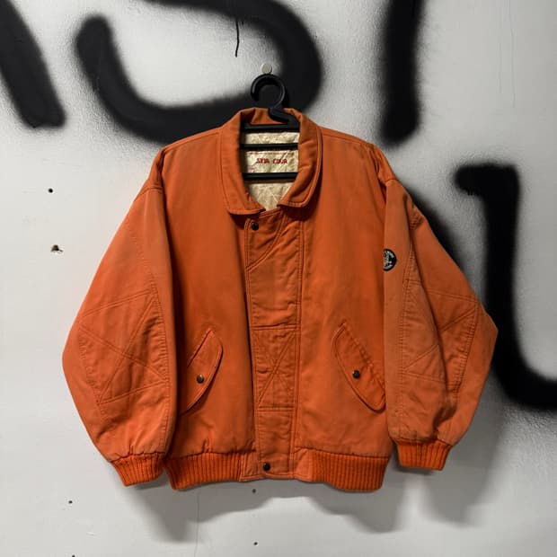 VTG 빈티지 빅사이즈 올드스쿨 패치 디테일 퀼팅 바시티 자켓