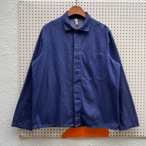 OLD EURO HAIRY DENIM VINTAGE 데님프렌치워크자켓