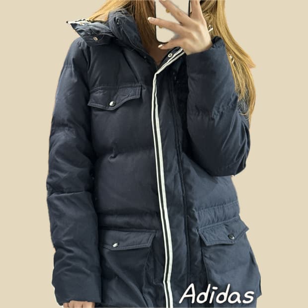아디다스 하프 패딩
