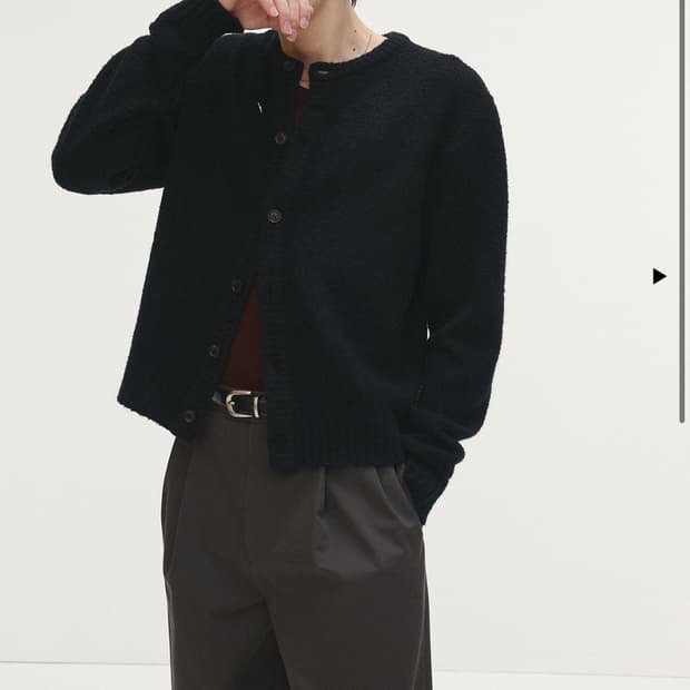 토니웩 알파카 가디건 L