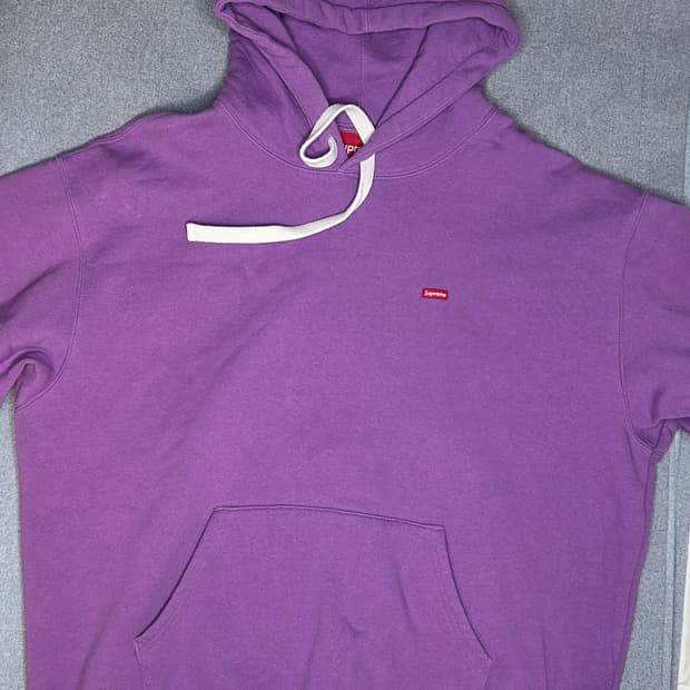 Supreme Box Logo Hoodie (Purple / Made i