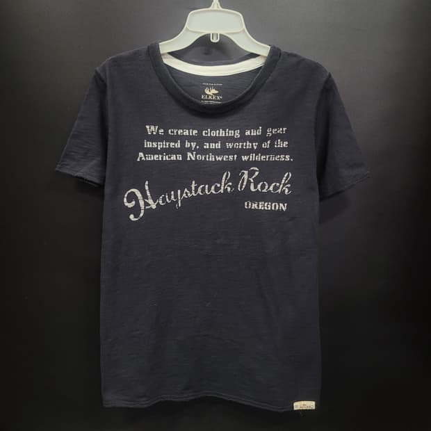 ELKEX Haystack Rock 빈티지 프린팅 셔츠