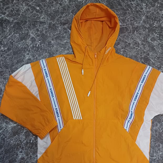 K-Swiss 후드 바람막이 자켓 L