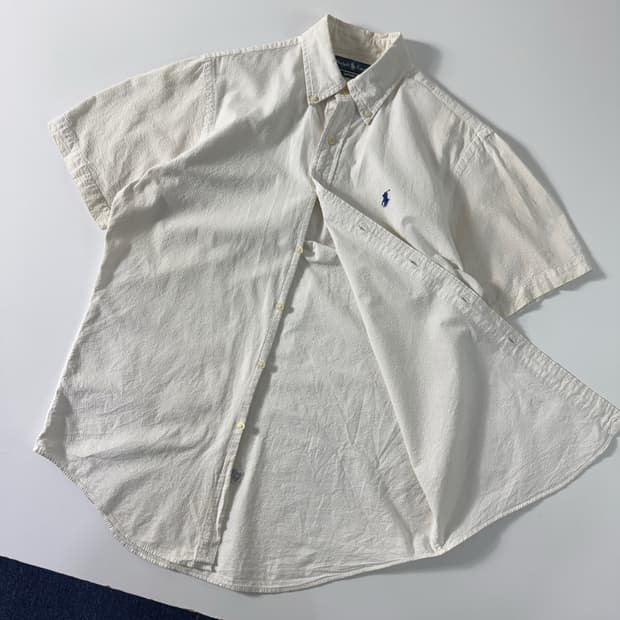 Polo 폴로 랄프로렌 자수 시어서커 반팔셔츠