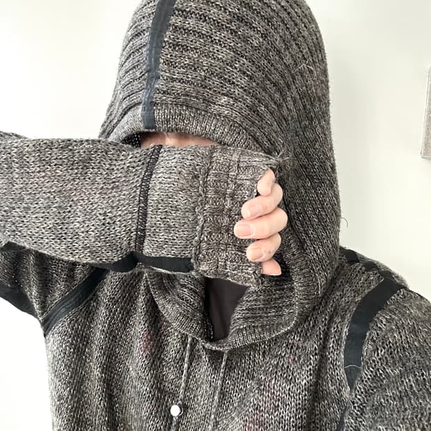 돌체앤가바나 아카이브 비니핏 후드 니트