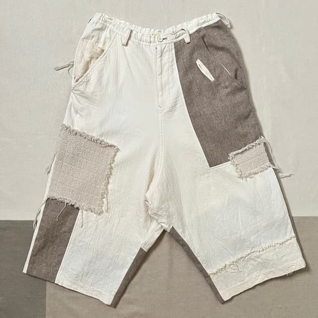 요지야마모토 패치워크 사루엘 팬츠 y’s yohji yamamoto
