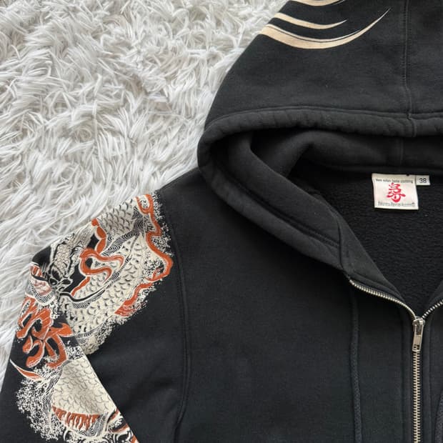 TED COMPANY 일본빈티지 오리엔탈 후드집업 오리엔탈후드 M 38