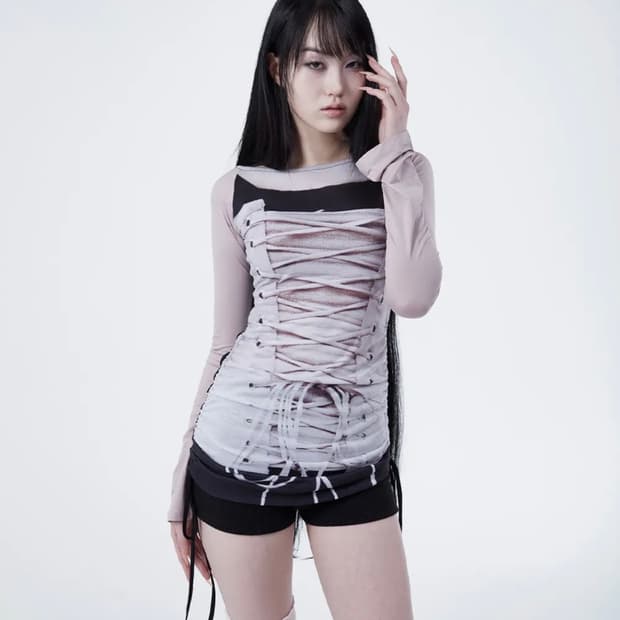 엘프엘프엘프 아카이브스 디티피 발렛 롱 슬리브 코르셋