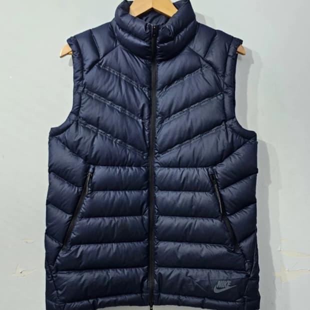 나이키 구스다운 패딩 베스트 네이비 ~66
