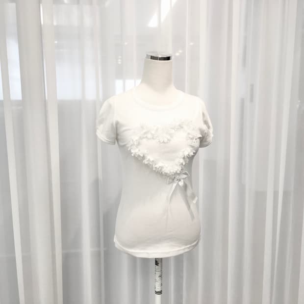 Frill Heart Baby Tee