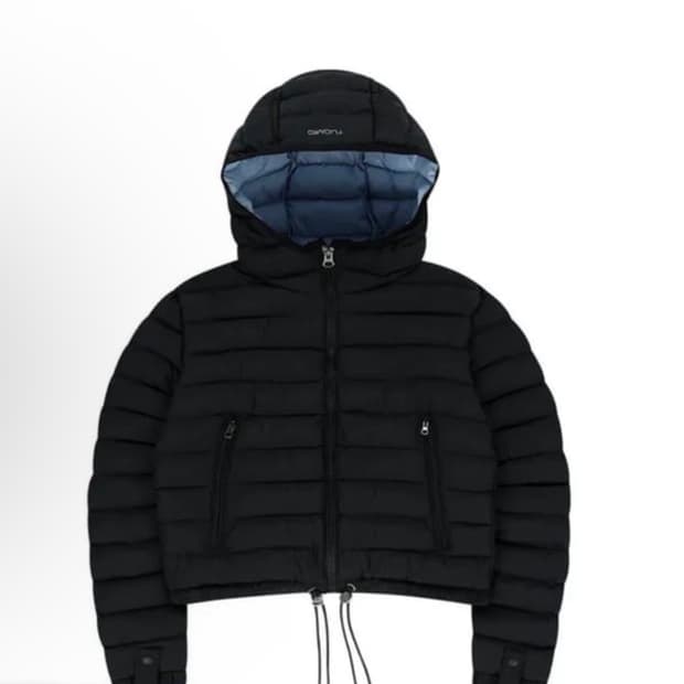 tuomio lightweight puffer jacket black 2