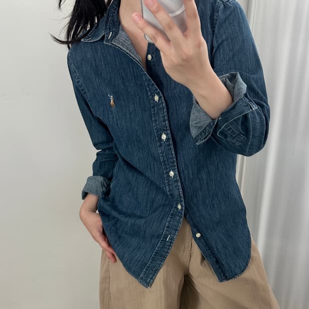랄프로렌 멀티포니 데님 셔츠
