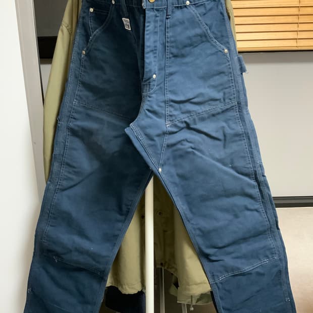 VTG Joe McCoy 캔버스 더블니 팬츠 (36)