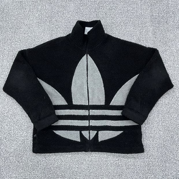 L 아디다스 빅트레포일 플리스 자켓 0313M
