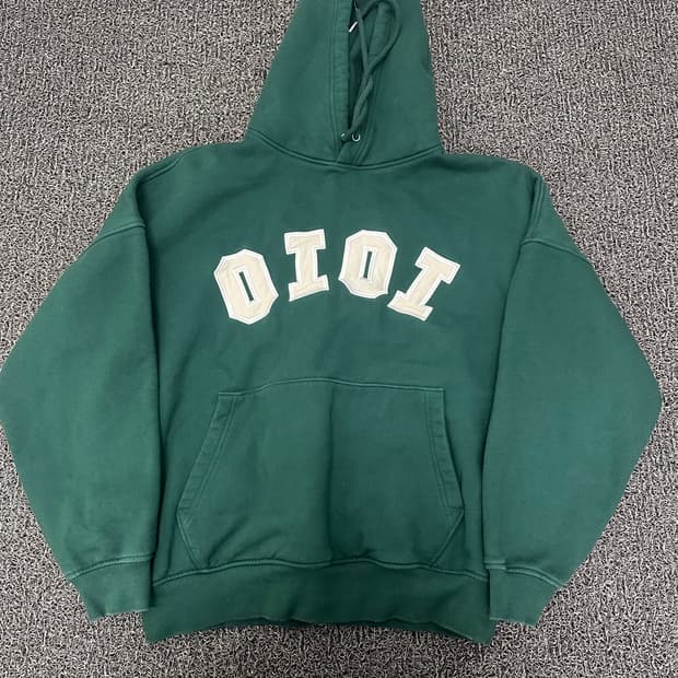 OiOi 오아이오아이 기모 후드티셔츠 그린 L