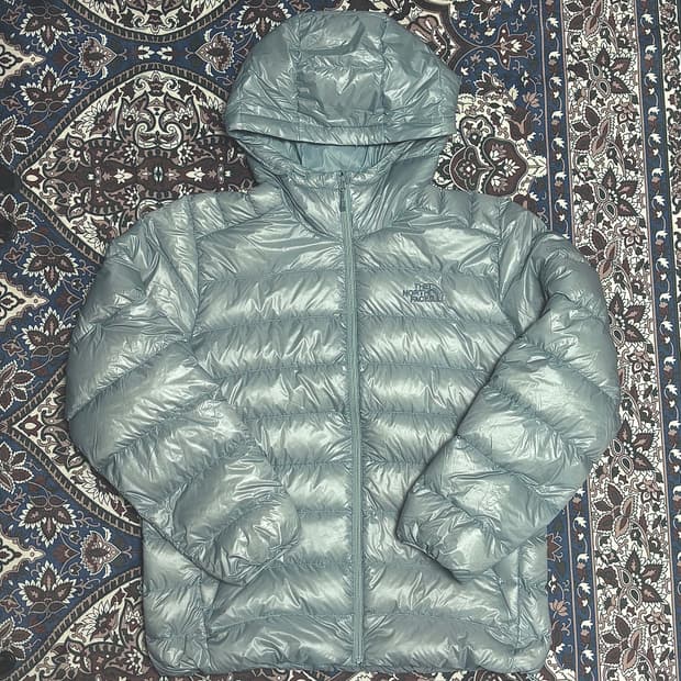 노스페이스 마티에 다운 후드 RDS 라이트 그레이 - 25FW