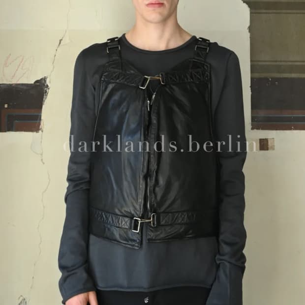 구매) ccp leather vest 44,46