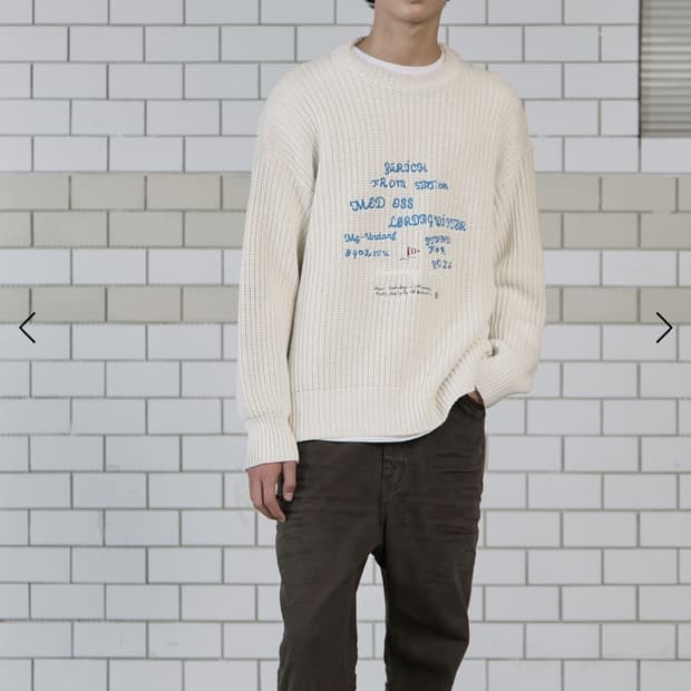 stu office 니트 스웨터 m size